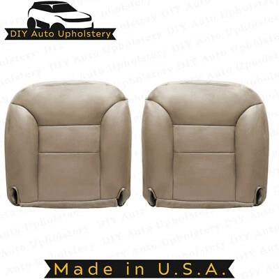 1995 - 1999 Chevy Suburban K1500 Driver & Passenger Bottom Leather Covers Tan - Image 1 of 4