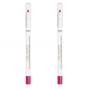 Pack of 2 L'Oreal Paris Age Perfect Anti-Feathering Lip Liner, Splendid Plum 40 - Picture 1 of 5