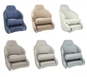 Bootssitz Bootsstuhl Steuerstuhl "MURR" FlipUp Kunstleder Boot Yacht             - Bild 1 von 43