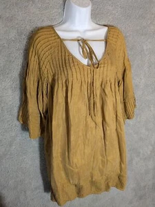 Sancia Damen Kleid Bellona Gr. XS Gold Senf Cupro Viskose Luxe - Bild 1 von 12