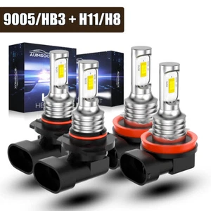 Fit for 2015 2016 2017 2018 Ford Expedition LED Light Bulbs Hi/Lo Beam Combo Kit - Picture 1 of 14