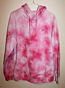 Ivory Ella Pink Tie Dye Hoodie Sweatshirt Top Women / Juniors Size Medium - Picture 1 of 5