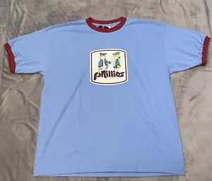 VTG Philadelphia Phillies Nike Team T-Shirt Ringer XL Cooperstown Classic NWT - Picture 1 of 7