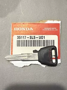 Llave maestra de plástico en blanco genuina Acura (46,2 mm) 35117-SL5-U01 Integra - Imagen 1 de 4