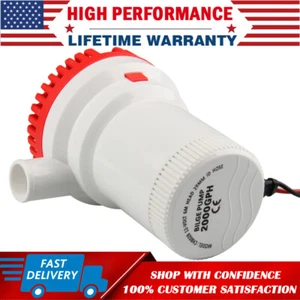 2000GPH Electric Boat Marine Bilge Submersible Plumbing Water Pump Yacht RV 12V - Picture 1 of 15