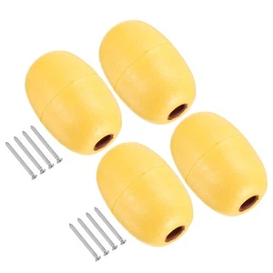 5.51" x 3.54" Rope Float Buoy Set, 4 Pcs 570g Water Floats Rope, Yellow - Picture 1 of 5