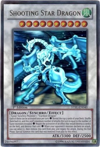 Yugioh! MP Shooting Star Dragon - STBL-EN040 - Ghost Rare - 1st Edition Moderate - Image 1 of 1