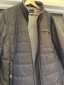 Ted Baker Men’s Quilted Jacket Navy Size 6 XXL | Padded Zip Pocket Smart - Picture 1 of 5