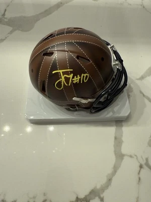 Mini Casco Alternativo Jordan Love Firmado 2025 Cuero Estilo Beckett Wit Proof Foto 1 de 4