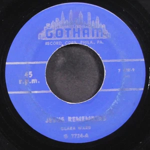 CLARA WARD: jesus remembers / at the cross GOTHAM 7" Single 45 RPM - Picture 1 of 2