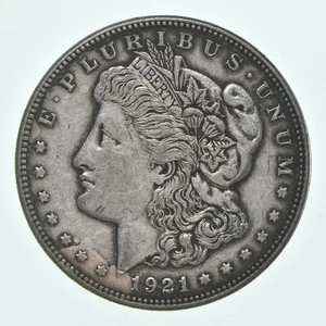 1921-D Morgan Silver Dollar - Last Year Issue 90% $1 Bullion *929 - Picture 1 of 3