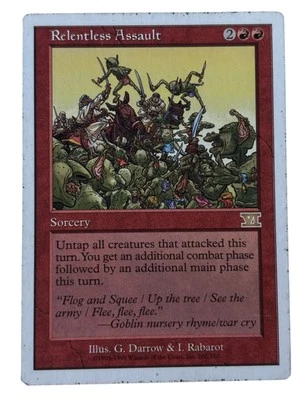 MTG Relentless Assault 6th Edition HP Regular Vintage Old School Magic - Image 1 of 2