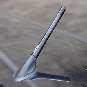 4.7inch Universal Car Antenna Carbon Fiber Radio FM Antena Black Kit An`f3 - Picture 1 of 8