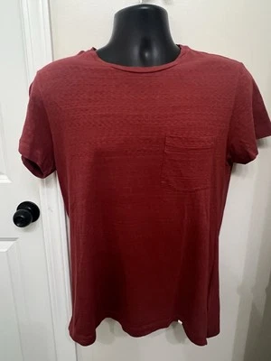 ORLEBAR BROWN Hombre’s Pequeña Camisa Manga Corta Hombre’s Lujo Camiseta Roja Foto 1 de 4