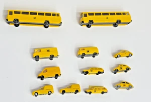 Wiking Rietze Spur N Fahrzeuge Deutsche Post BUS 12 Stück Set - Bild 1 von 3