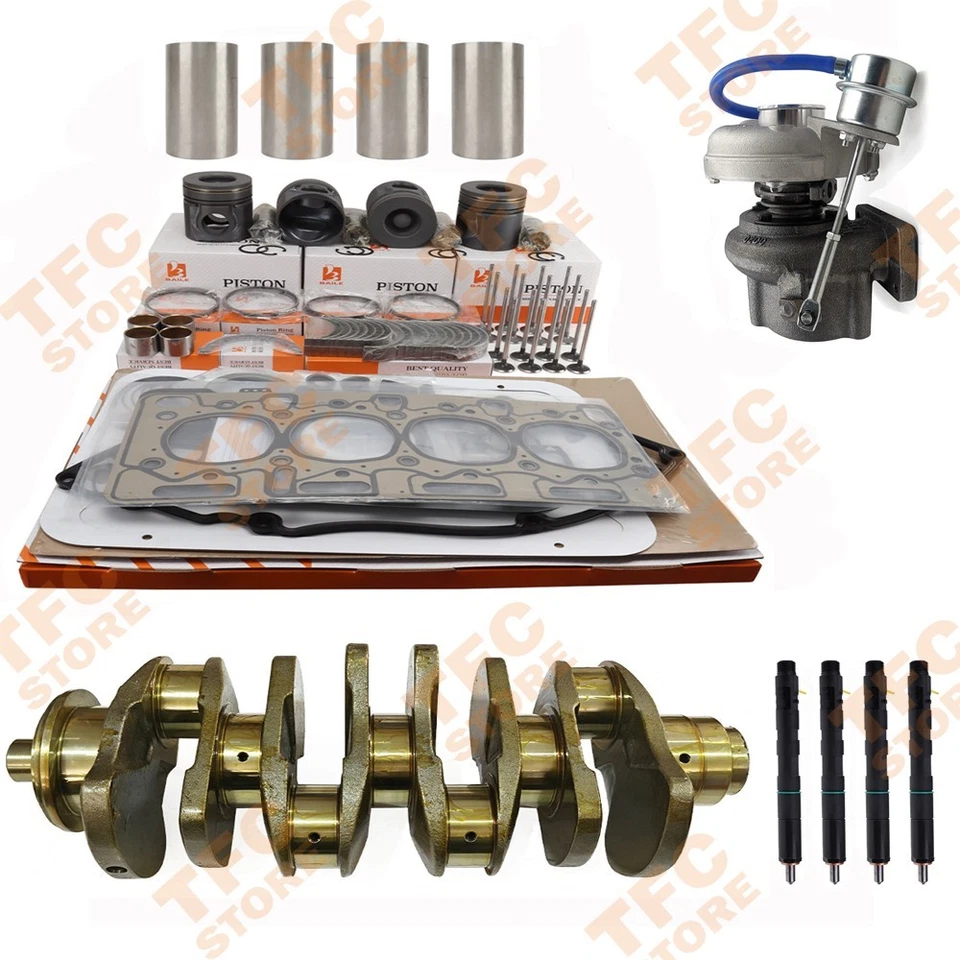 Overhaul Rebuild Kit Crankshaft Turbocharger Fuel injector For JCB JCB444 3/4CX - Image 1 of 1
