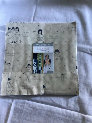 Moda Fabric Layer Cake Janet Clare Freya And Friends 100% Quilting Cotton - Image 1 of 4