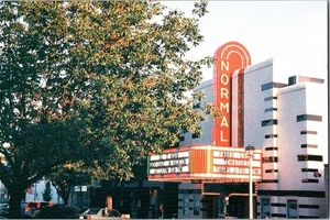 Postal Continental The Normal Theatre, Normal Illinois Art Deco CD14 - Imagen 1 de 2