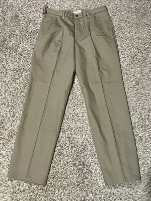 Dockers Signature Caqui Calce Clásico Tostado Para Hombre 34x34 Algodón Plisado Elástico NUEVO Foto 1 de 4