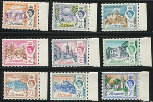 Bermuda 1953 QEII Buildings & Landmarks set of 9 MNH Scott 143-151 margins - Picture 1 of 1