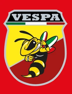 Vespa Emblem Kaskade Aufkleber Logo Wespe - Bild 1 von 1