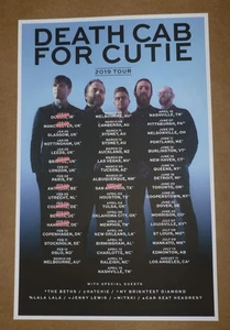 Death Cab For Cutie 2019 North American and European Tour Promo Print Poster - Picture 1 of 5