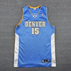 Vintage Reebok Denver Nuggets Jersey Men’s 44 Blue NBA Basketball Carmelo Jokic - Picture 1 of 7