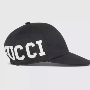 Gucci Patch 25 Baseball Cap Hat Black Size M (58cm) Authentic With Tags Dustbag - Picture 1 of 11