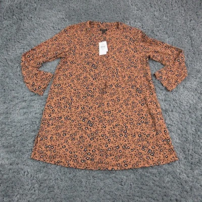 J. Jill Wearever рубашка женщин маленький высокий цветочный 3/4 рукав туника эластичной новый с Ярлыками - Изображение 1 из 4