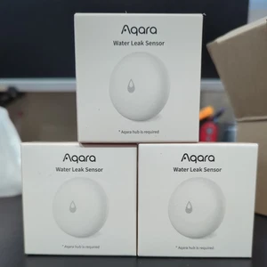 3 Aqara Water Leak Sensor REQUIRES AQARA HUB Water Leak Detector Wireless - Picture 1 of 3