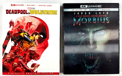 Deadpool & Wolverine 4K + Morbius 4K+Blu-ray+Digital+Slip Cover MARVEL - Image 1 of 4
