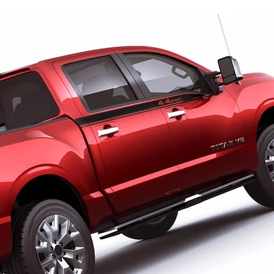 2X Decal Sticker Up Side Racing Stripes Graphics for Nissan Titan 2003-Present — 第 1/4 张图片