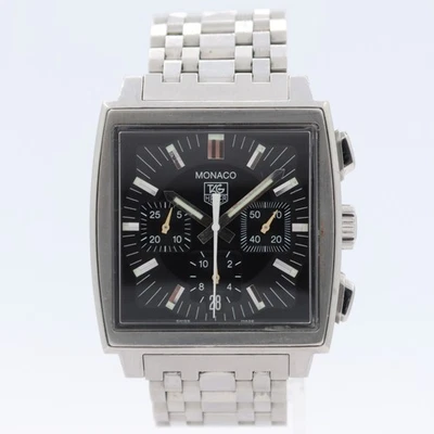 Reloj Pulsera Tag Heuer CW2111-0 Monaco Hombre Automático Cronógrafo Acero Reparado Foto 1 de 4