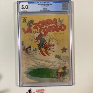 1952 SPANISCH LA ZORRA Y EL CUERVO #4 CGC 5.0 NOVARO MEXIKO TOP POP HÖCHSTE QUALITÄT - Bild 1 von 7