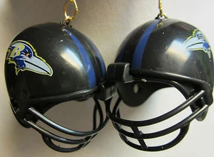 GRANDI ORECCHINI UNICI 925 NFL CALCIO CASCO BALTIMORE RAVENS NORA WINN - Foto 1 di 3