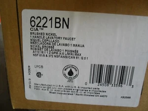 Grifo lava baño 1 manija níquel cepillado Moen 6221BN CIA - Imagen 1 de 1