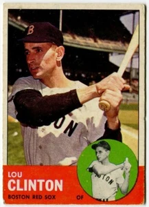 1963 Topps #96 Lou Clinton Boston Red Sox - Bild 1 von 2