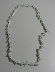Flapper Style Handmade Seed Bead and Faux Pearl Necklace - Picture 1 of 2