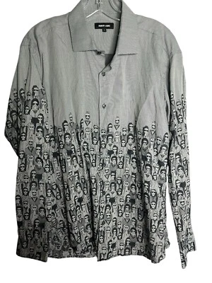 Jared Lang Sz L Long Sleeve GRAY PEOPLE Shirt - Image 1 of 4