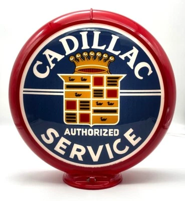 CADILLAC Gas Pump Globe - 13.5" - SHIPS FULLY ASSEMBLED! READY FOR YOUR PUMP!! - Image 1 of 4