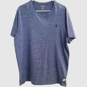 Polo Ralph Lauren Custom Fit T-Shirt Uomo Tg XL Blu Chiaro Cotone Manica Corta - Foto 1 di 6