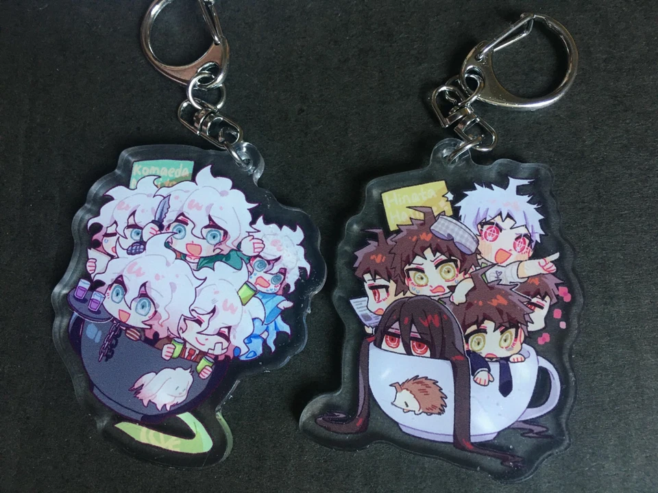 Anime Danganronpa Hinata Hajime Komaeda Nagito Acrylic Keychain Keychain - Image 1 of 1