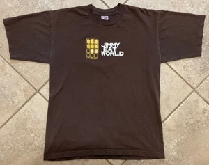 Vintage 2002 Jimmy Eat World Tshirt Men’s Large Brown Aero USA - Picture 1 of 6