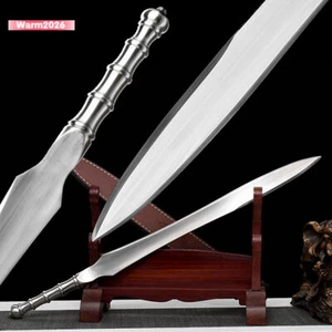 Manganese Steel One-piece Sword Chinese KUNGFU Jian Outdoor Hunting Knife Y1546 - Picture 1 of 11