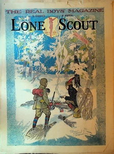 Lone Scout Magazine January 3 1920 Scouting Wrestling Winter Camping - Foto 1 di 3