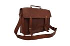 Leather Messenger Bag 13 In Laptop Satchel Briefcase Office School Shoulder Bags