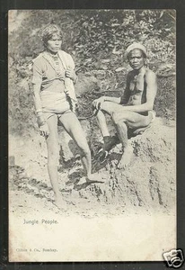 Jungle People Native Man Woman Clifton & Co. Indien ca 1899 - Bild 1 von 1