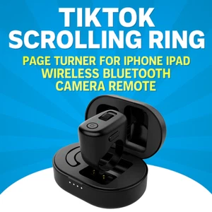 TikTok Scrolling Ring Remote – Page Turner & Camera Clicker for iOS/Android - Picture 1 of 14