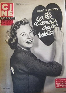 CINEMA CINE REVUE N° 30 de 1954 ALLYSON VLADY ROB ROY MONROE CAROL COOPER  - Foto 1 di 1