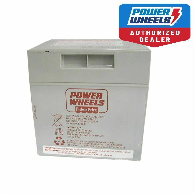 Power Wheels BFY96 Barbie Corvette 12 Volt Gray Battery Genuine Fisher